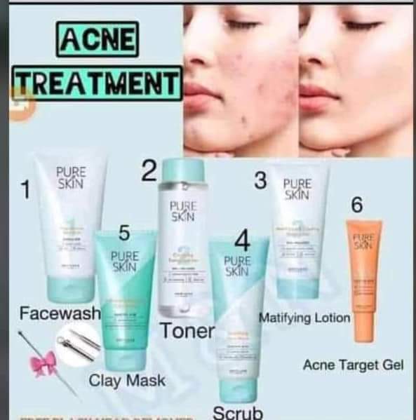 Pure Skin Acne Treatment Set  {6pcs}